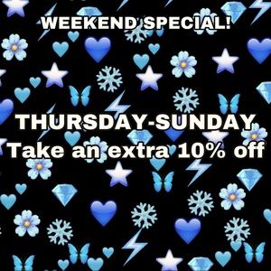 10% off Thursday-Friday